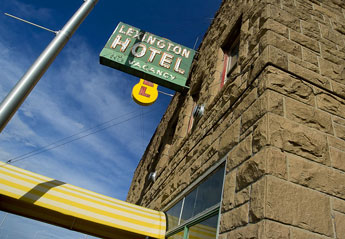 The Lexington Hotel, shown in this July 2008 file photo, is being renovated into transitional housing. © 2011 Gallup Independent / Brian Leddy